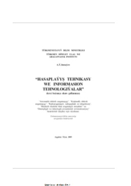 Hasaplaýyş tehnikasy we informasion tehnologiýalar